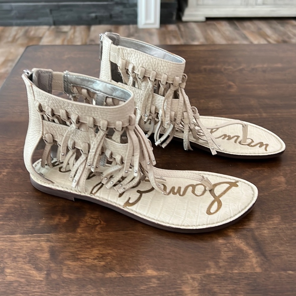 Sam Edelman white zip sandals - 7.5M